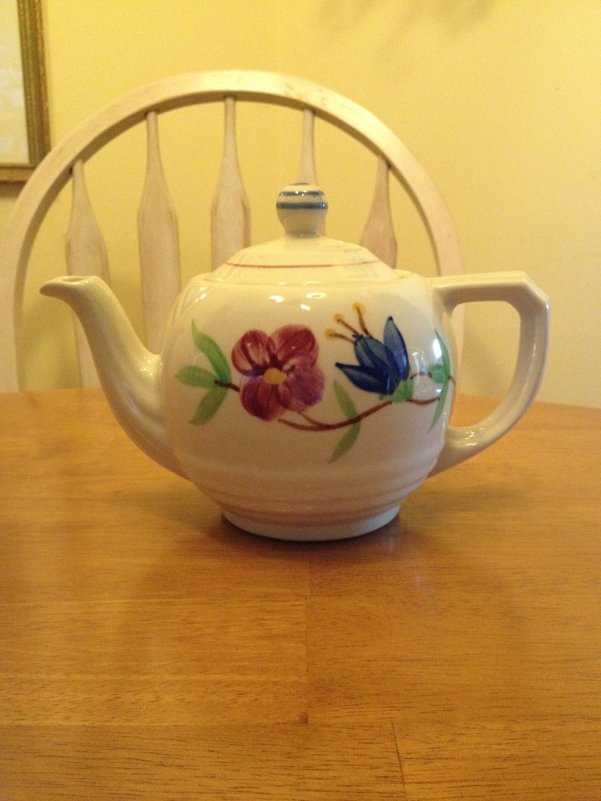 Vintage 1940's Cream Color Floral Design Teapot USA eBay