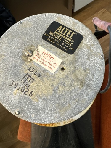 Vintage Altec 511 A Horn With 730C Driver And 30448 Bracket Vintage Altec 511 A Horn With 730C Driver And 30448 Bracket