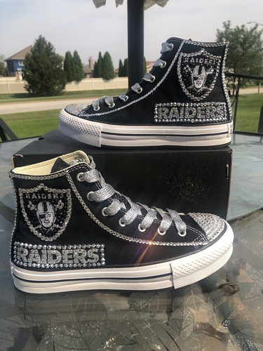 Pre-owned Converse Crystallized Greenbay  Bling-custom-made Any Team Any Sport Sz7-11 In Purple