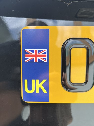 BEEWAYUK Car Stickers For Europe - 2x UK Oval + 4x Number