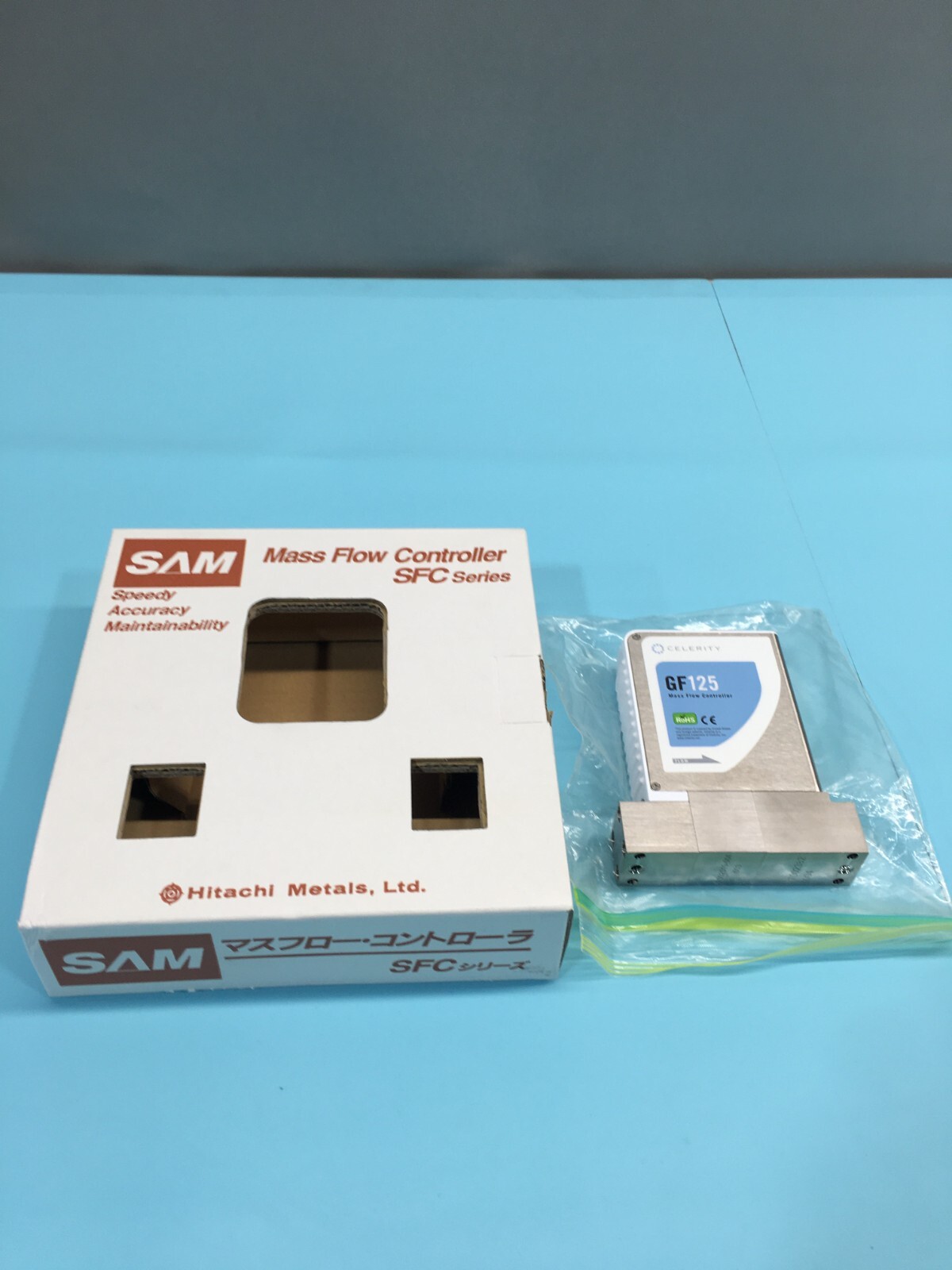 CELERITY GF125 MFC MASS FLOW CONTROLLER GF125C SH43 280 SCCM, O2 10 SCCM, 118352
