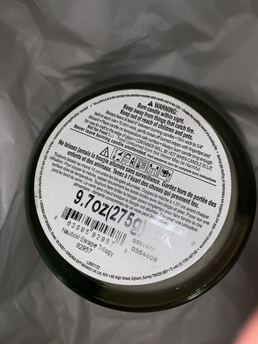 WoodWick Candles NAUTICAL ESCAPE TRILOGY 9.7 Oz -At The Beach 100 Hrs Burn Time