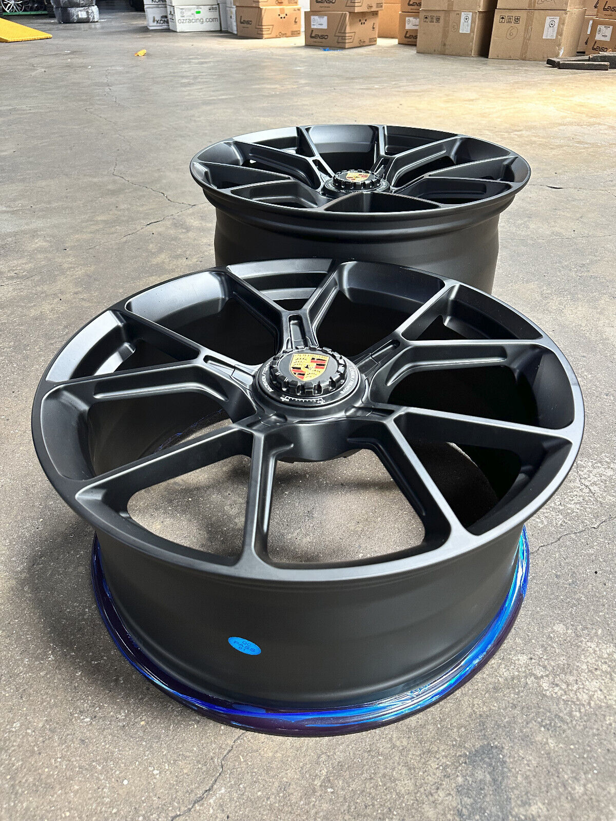 New 20x8.5 21x11.5 BLACKOUT FORGED GT3 RS (4 Wheel) PORSCHE New 20x8.5 21x11.5 BLACKOUT FORGED GT3 RS (4 Wheel) PORSCHE