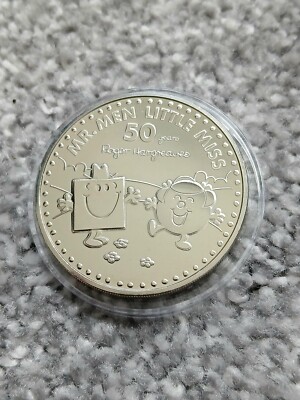 2021 MR MEN LITTLE MISS 50 Years £5 Five Pound Coin Uncirculated In Capsule