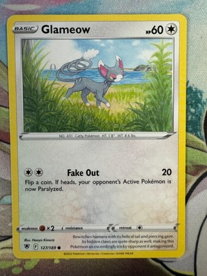 Glameow Non Holo English Pokemon TCG BKB617
