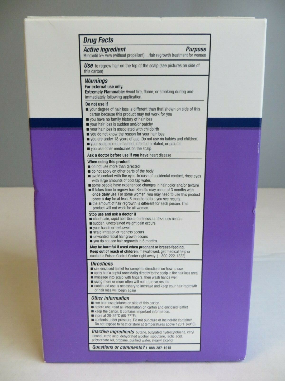 Equate Minoxidil Foam Hair Regrowth Treatment Women 12 Month 10/2019 NEW unopen