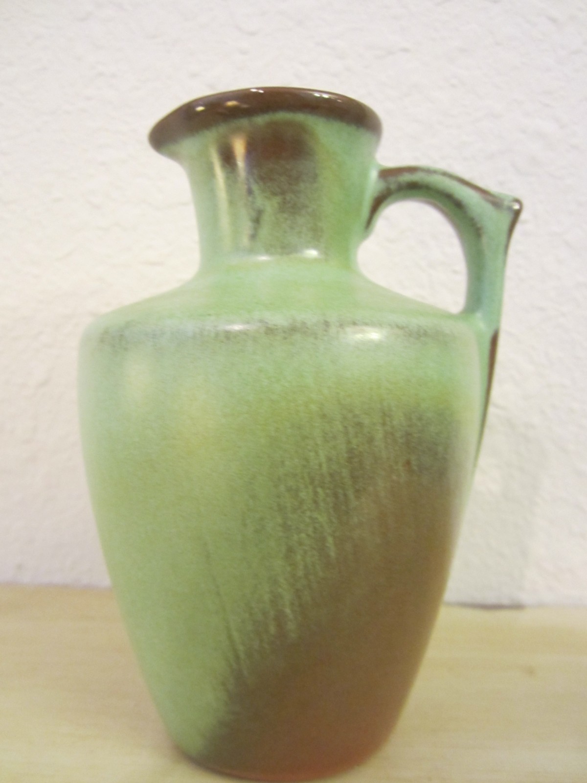 Vintage Frankoma Pottery #838 Prairie Green Corked Honey Jar Cruet Pitcher