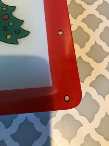 Fitz & Floyd Merry Christmas Tree GLASS TRAY 12.5