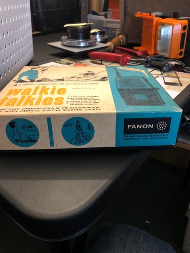 VINTAGE FANON MARINER 4 HAND HELD Walkie Talkies FCB-4A ORIGINAL BOX TT1