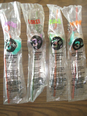 Taco Bell Monster Eyes Crazy Straws   Lobes Scales Mumps Fingers
