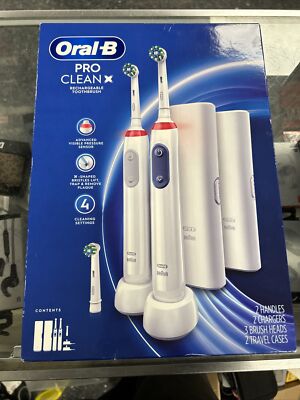 Oral-B Pro Clean X Rechargeable Toothbrush Set NEW IN BOX SEALED