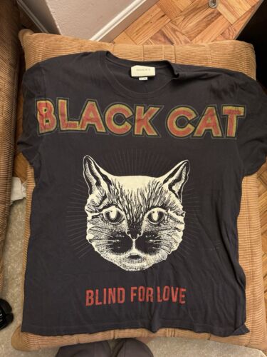 Gucci Black Cat T-ShirtShort Sleeve Size XL Authentic | eBay