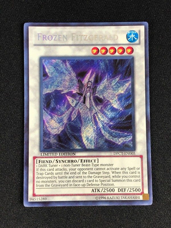 yugioh frozen fitzgerald deck 5Ds 2011 Duelist Pack Collection Tin Fitzgerald, Underground Arachnid, Zeman the Ape King Hundred Eyes Dragon : Toys & Games Type monster Yu-Gi-Oh! Frozen Fitzgerald DPCT-EN005 Limited