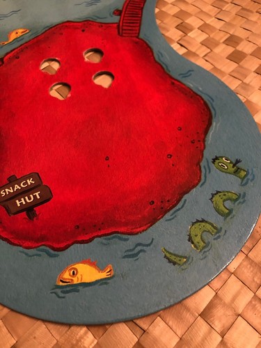 Cranium Balloon Lagoon Replacement Snack Hut Game Board Red Piece