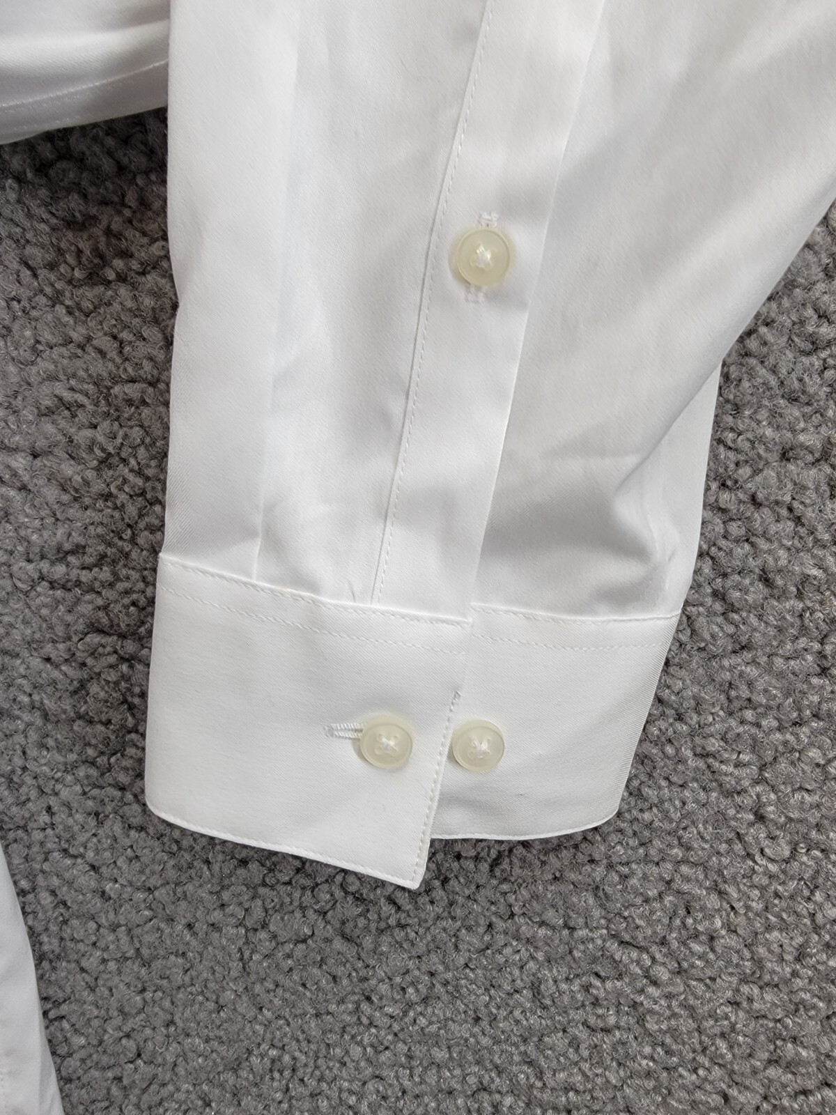 Calvin Klein Infinite Color Regular Fit Dress Shirt Men's L 16-16.5 36-37 White - Picture 11 of 19