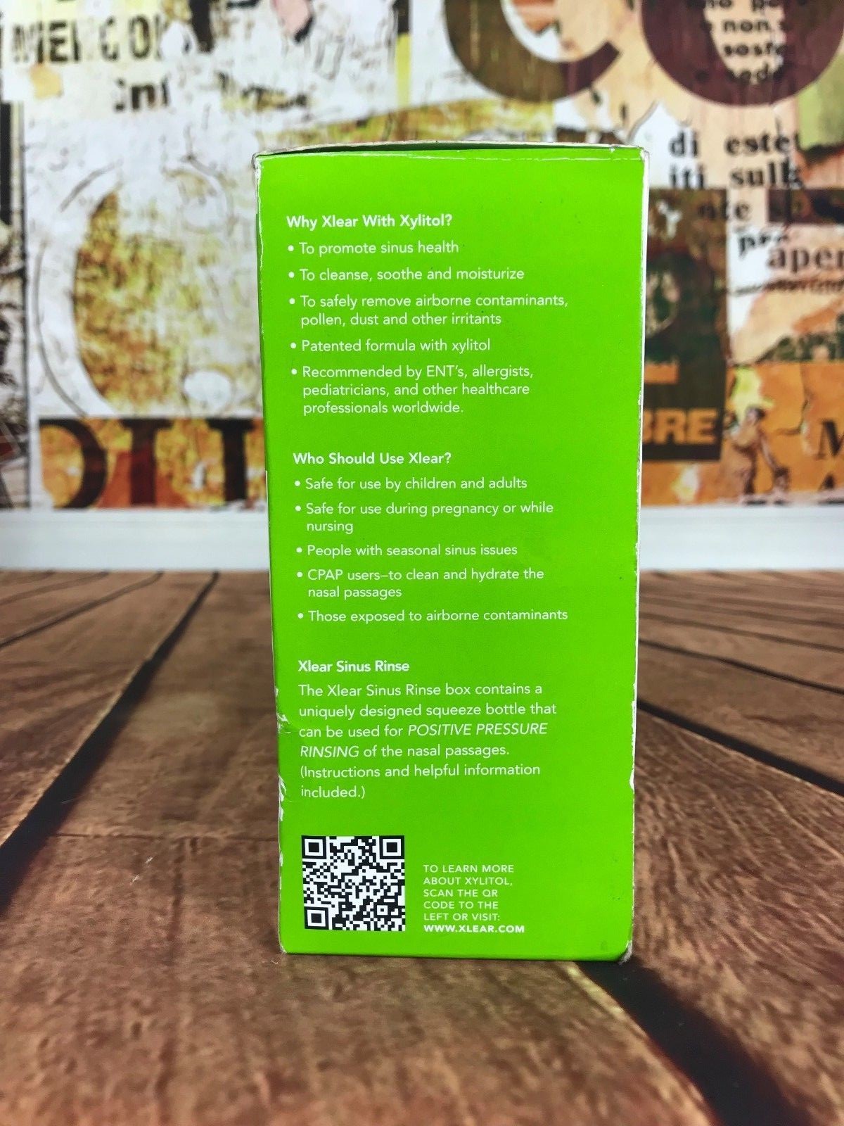 XLEAR Sinus Care Rinse System Fast Relief Breath Easy Cleans Soothes Protects