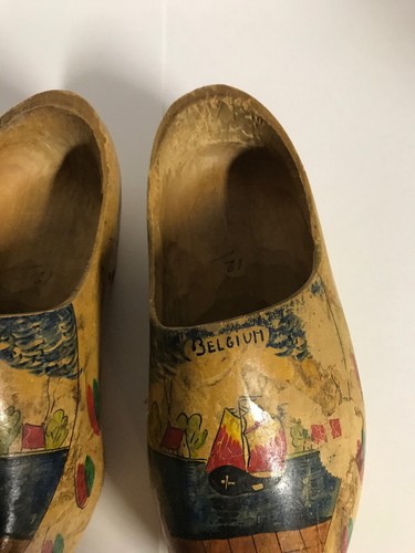 Belgium Wooden Clogs Size 12 Vintage