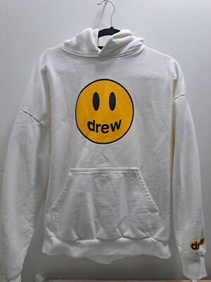 drew house hoodie pullover black size xl made usa ripped neck justin bieber 175797457056