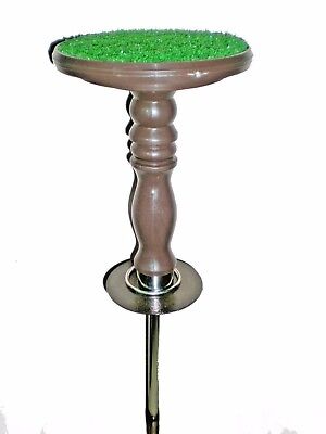 Falconry Block Perches 6" + AstroTurf, Portable, Brown colour