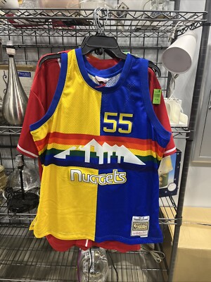 Dikembe Mutombo Nuggets Jersey Mitchell & Ness HWS Swingman 1991 Size XL Gold