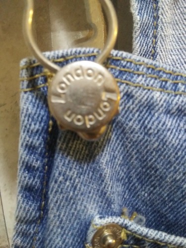 London London Bib Overalls Regular 100% Denim Cotton Size Medium  30 x 29