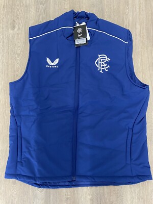 Official Glasgow Rangers Castore Women's Matchday Training Gilet Size UK 18
