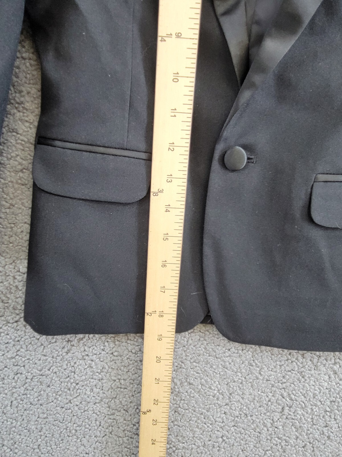 Nautica Single Breasted Jacket Little Boys 6 Noir Notch Lapel Button Closure - Picture 7 of 18