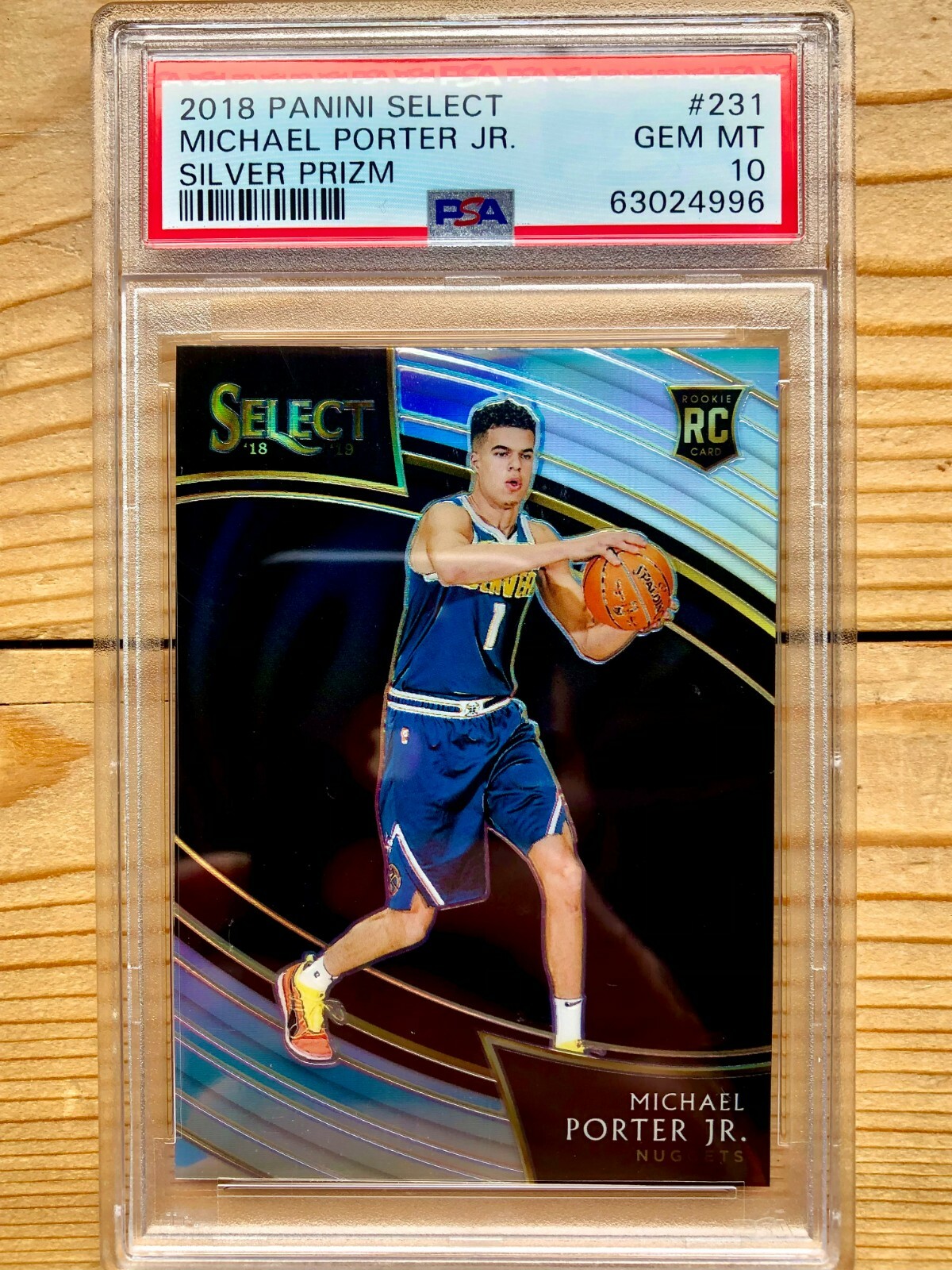 Michael Porter Jr. RC Silver Prizm
