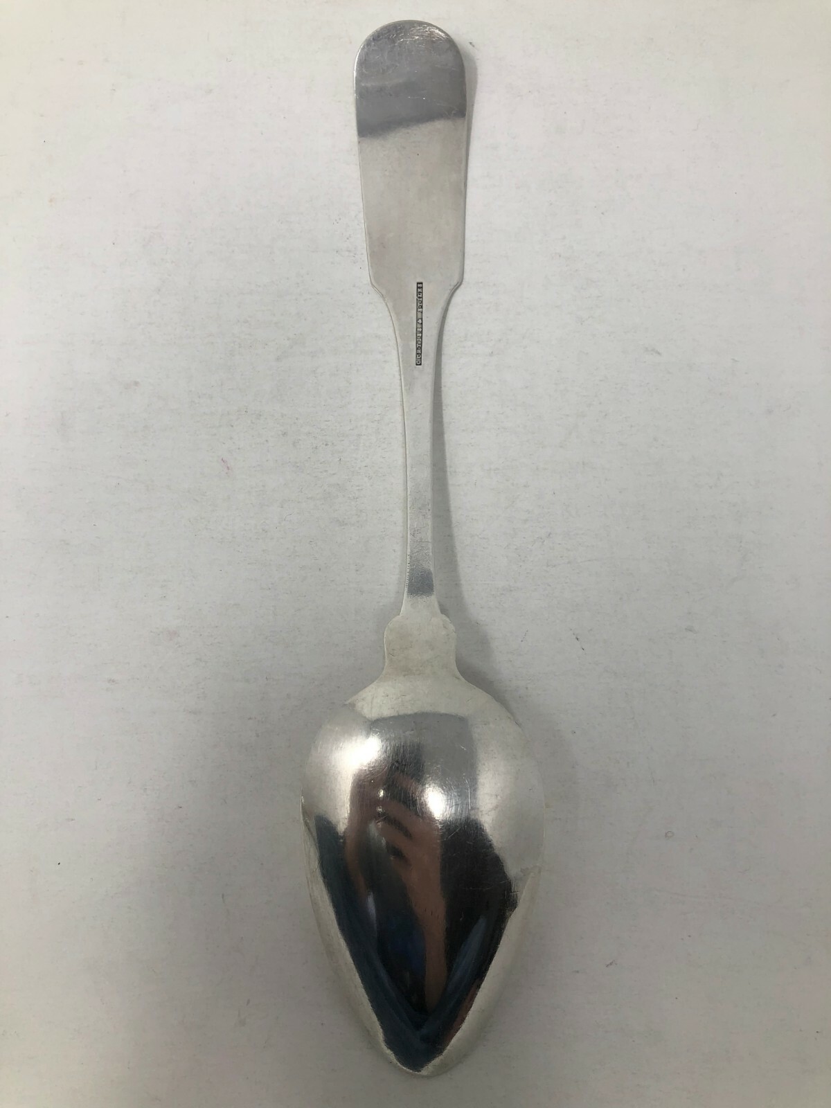 Curtiss & Stiles Coin Silver Serving Spoon 9 1/8