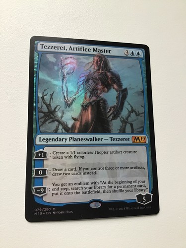 Tezzeret, Artifice Master - MINT UNBESPIELT- Mtg Legendary Planeswalker FOIL