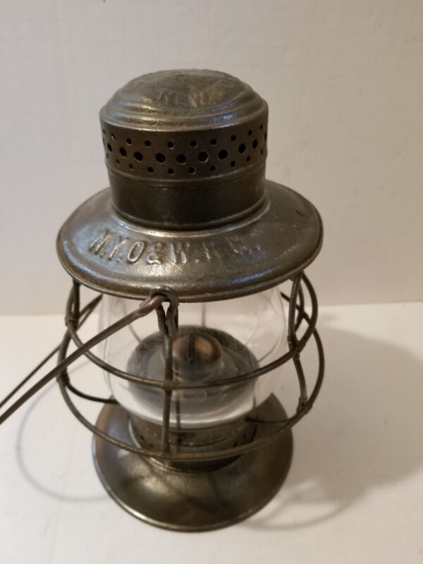 NYO&W New York Ontario and Western Railroad Bellbottom Lantern With Clear Globe 