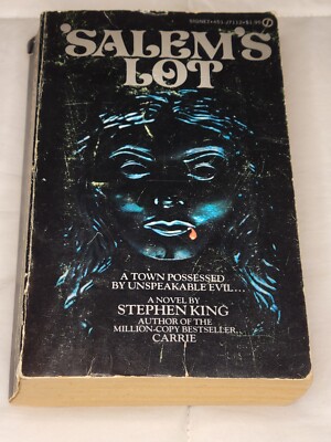 Salem's Lot by Stephen King - 1st Signet Printing August 1976 Paperback