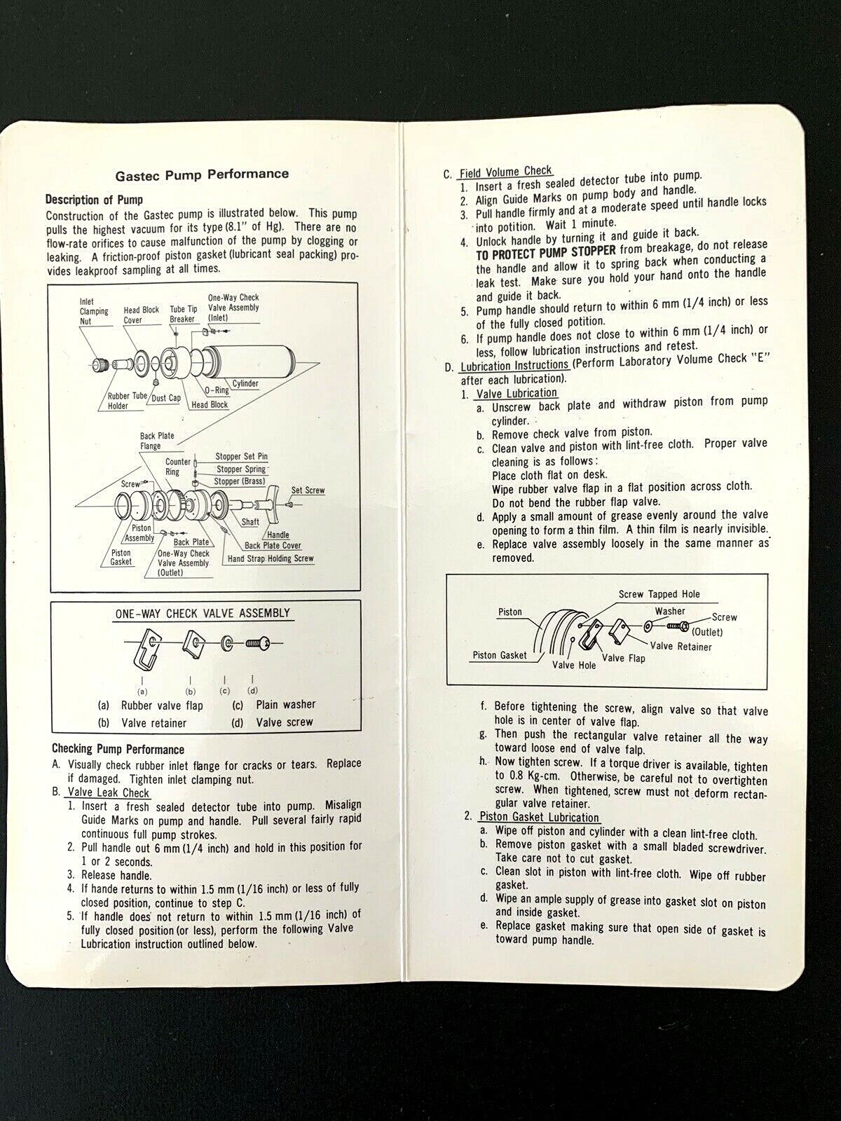 ^^ SENSIDYNE GASTEC PUMP KIT MODEL 800 P/N 7010657-1 W/ CASE (#2)