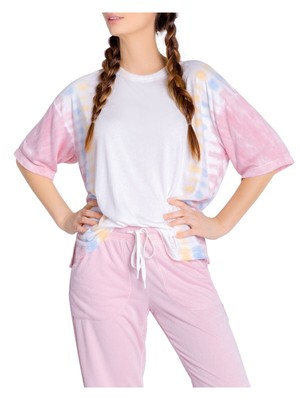 

Рубашка для сна PJ SALVAGE Intimates цвета слоновой кости с вентилируемым краем, Цвет слоновой кости