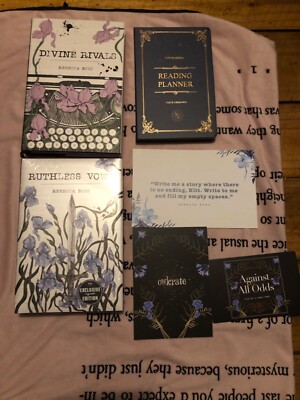 Divine Rivals & Ruthless Vows Signed Owlcrate and reading journal Rebecca Ross