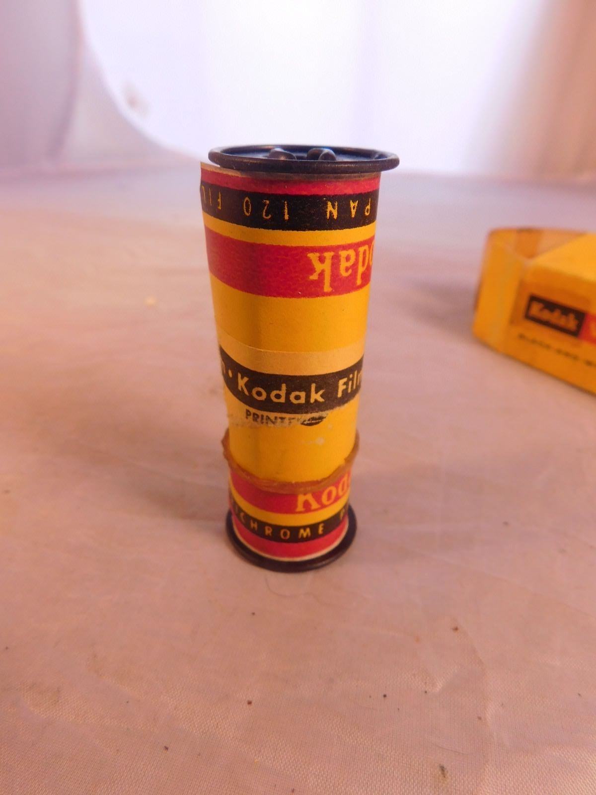 LOT OF 2 VINTAGE KODAK VERICHROME PAN VP 120 FILM IN BOX EXPIRED 1962
