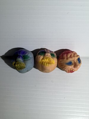 Vintage 1980s Mini Rubber Madballs X3 Bundle VGC