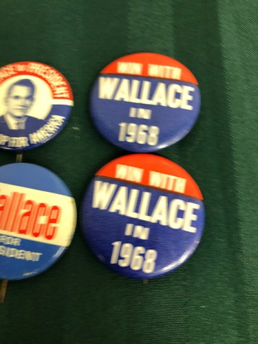 Lot Of 4 Vintage George Wallace for President Political Buttons Pins