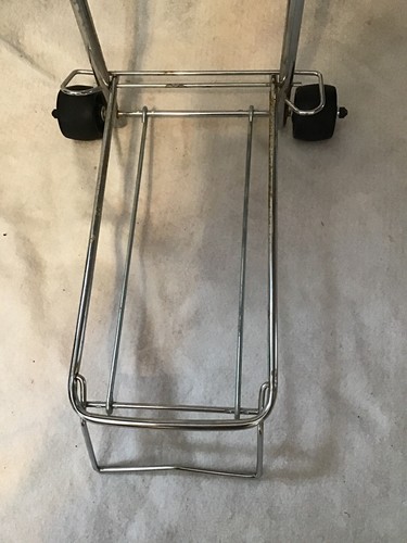Luggage Cart, Metal Rolling Luggage holder Folding Storable Luggage Roller