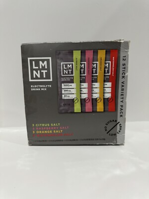 LMNT Zero Sugar Electrolytes - Variety Pack 12 Count Exp 5/25 NEW FREE SHIP