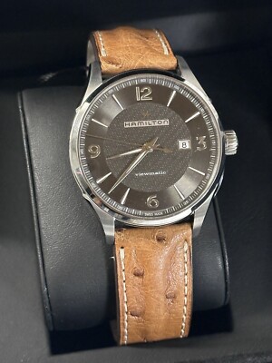 New Hamilton Men's Jazzmaster Viewmatic Automatic Watch H32755851 44mm SS Box