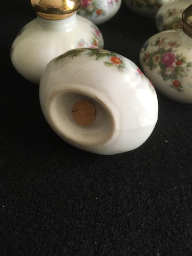 3 Sets Vintage  Porcelain Ceramic Floral Salt & Pepper Shakers