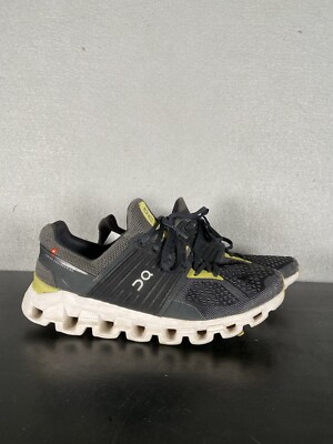 On Cloud Cloudswift Running Shoe MENS Sz 7 Magnet Citron Comfort Athletic