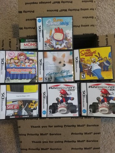 WHOLESALE  EMPTY CASE LOT NINTENDO DS SEGA GENESIS SONIC MARIO KART NO GAMES
