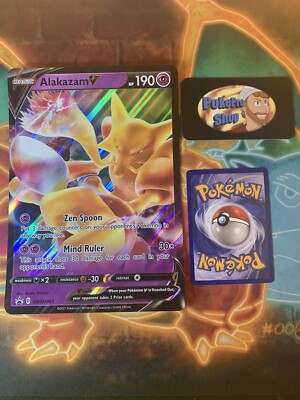 Alakazam V Jumbo Pokemon TCG SWSH083 Vivid Voltage Oversized Card