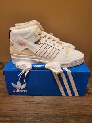 Adidas Originals FORUM EXHIBIT MID Men's Sneaker White/Red Multi Size GZ0946 NEW