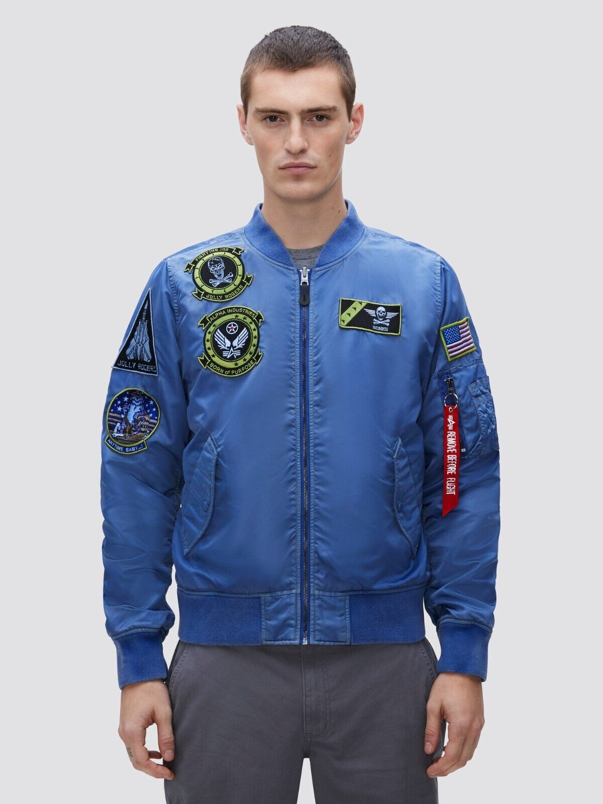 Alpha Industries L-2B Fear the Bones Battlewash Flight Alpha Industries L-2B Fear the Bones Battlewash Flight