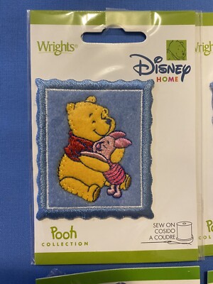 Wrights appliqués Lot Of 8- Winnie The Pooh And Balloons Mixed Sew On /Iron  NEW