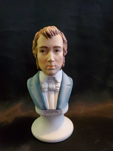 Vintage Lefton Chopin Bust 7 Inch Hand Painted Japan KW2311 Vintage Lefton Chopin Bust 7 Inch Hand Painted Japan KW2311