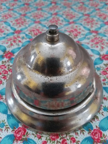 Vintage Hotel Shop Metal Counter Bell